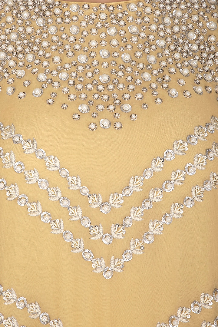 Lemon Yellow Embroidered Wedding Sharara Set by J by Jannat at Pernia's Pop Up Shop