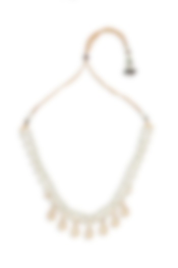 Gold Finish Pearl Hand-Made Necklace by Joules By Radhika