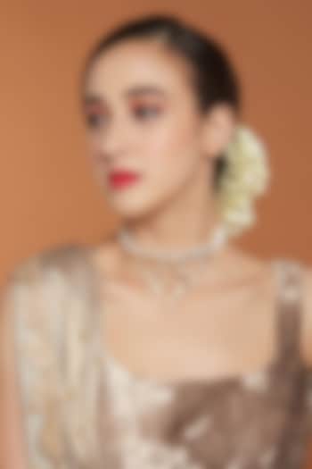 Gold Finish Meenakari Choker Necklace  by Joules By Radhika at Pernia's Pop Up Shop