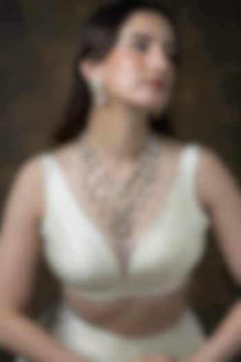 Gold Finish Pearl Strand Layered Necklace by Joules By Radhika at Pernia's Pop Up Shop