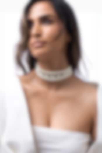 White Pearl Multi-Strand Necklace by Joules By Radhika at Pernia's Pop Up Shop