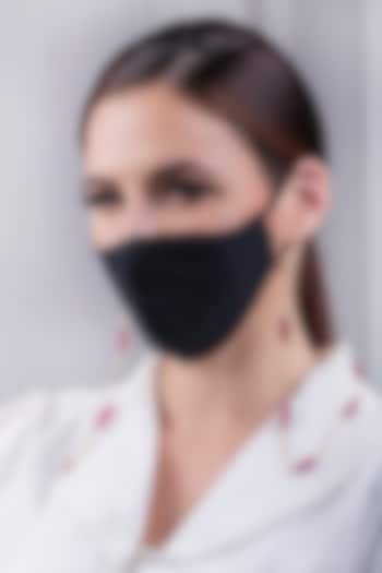 Micro Gold Finish Handcrafted Red Onyx Mask Chain by Joules By Radhika at Pernia's Pop Up Shop