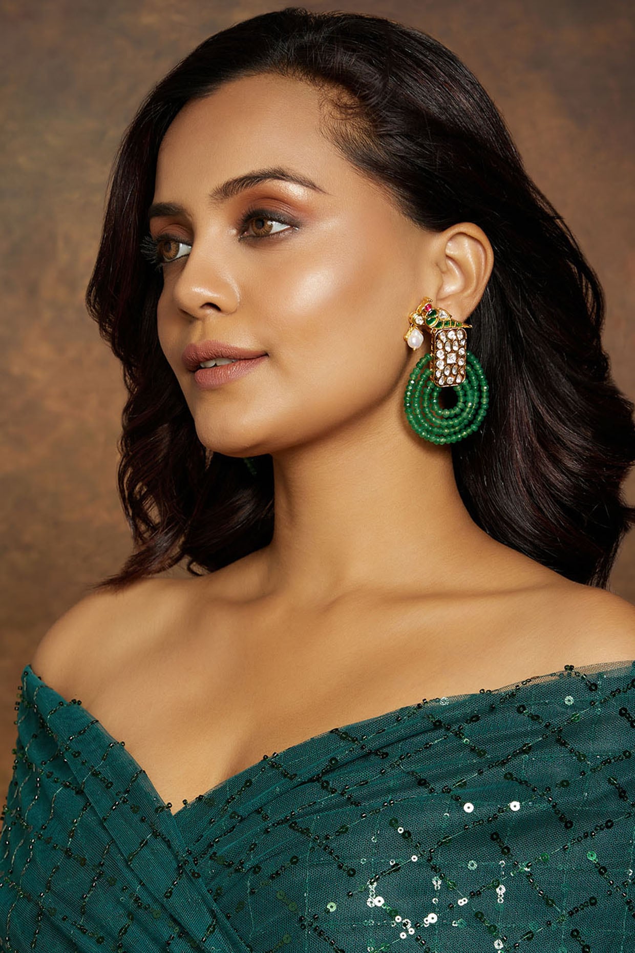 Blue and Green Silk thread Earrings – Fashionous