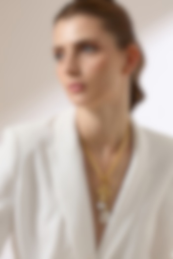 Gold Finish Baroque Pearl Ormaira Necklace by Joules By Radhika at Pernia's Pop Up Shop