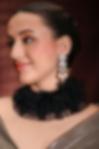 Gold Finish Multi-Colored Stone Dangler Earrings by Joules By Radhika at Pernia's Pop Up Shop