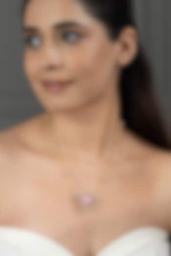 Gold Finish Brass Ayvra Long Necklace by Joules By Radhika at Pernia's Pop Up Shop