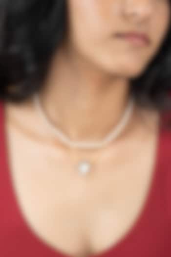 Gold Finish Brass Ravina Necklace by Joules By Radhika at Pernia's Pop Up Shop