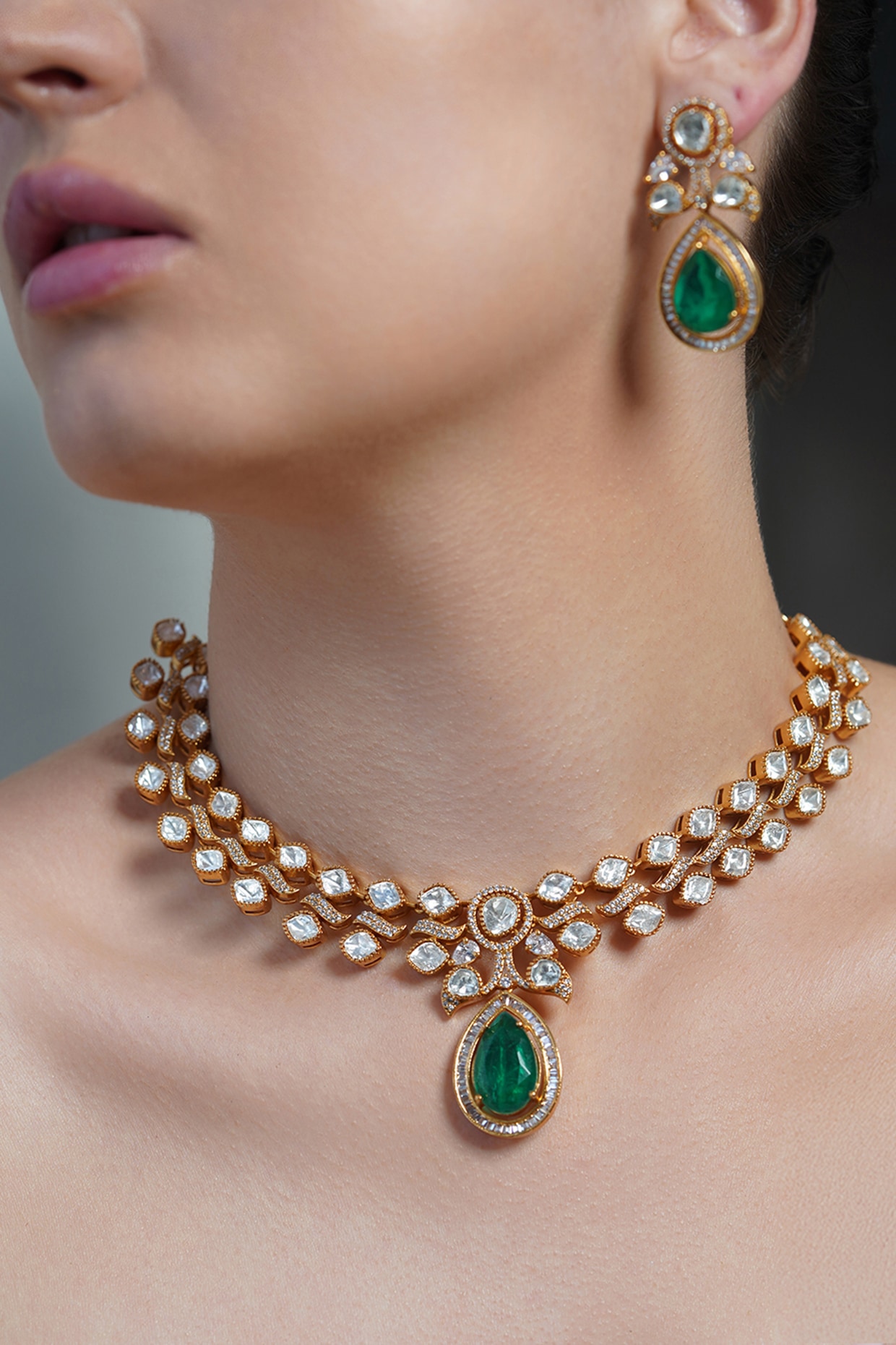 jieda JIEDA mix stone necklace mix stone necklace 21AW Jieda MIX
