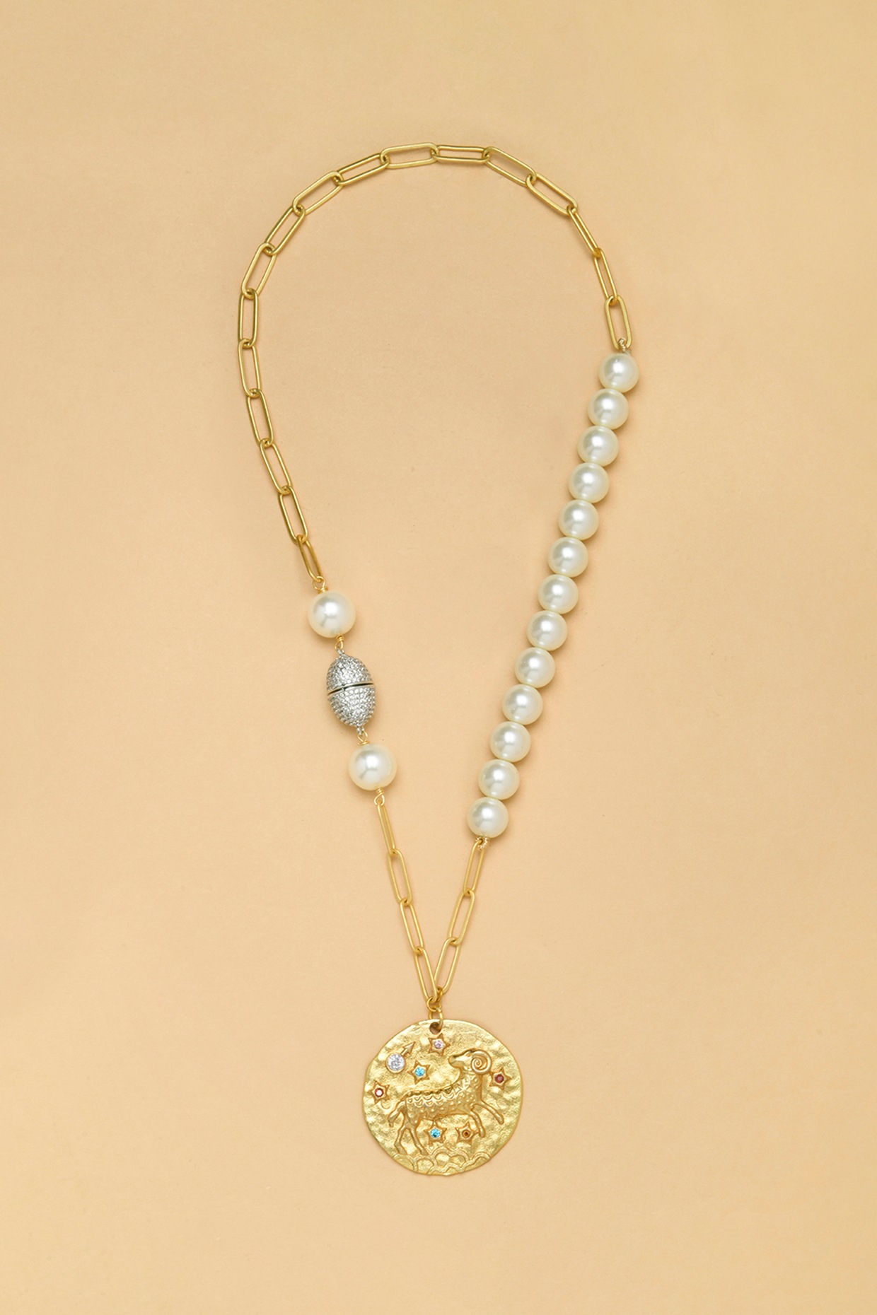 Aries pearl deals necklace