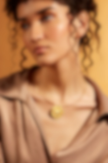 Gold Finish Cancer Celestial Torque Necklace by Joules By Radhika at Pernia's Pop Up Shop