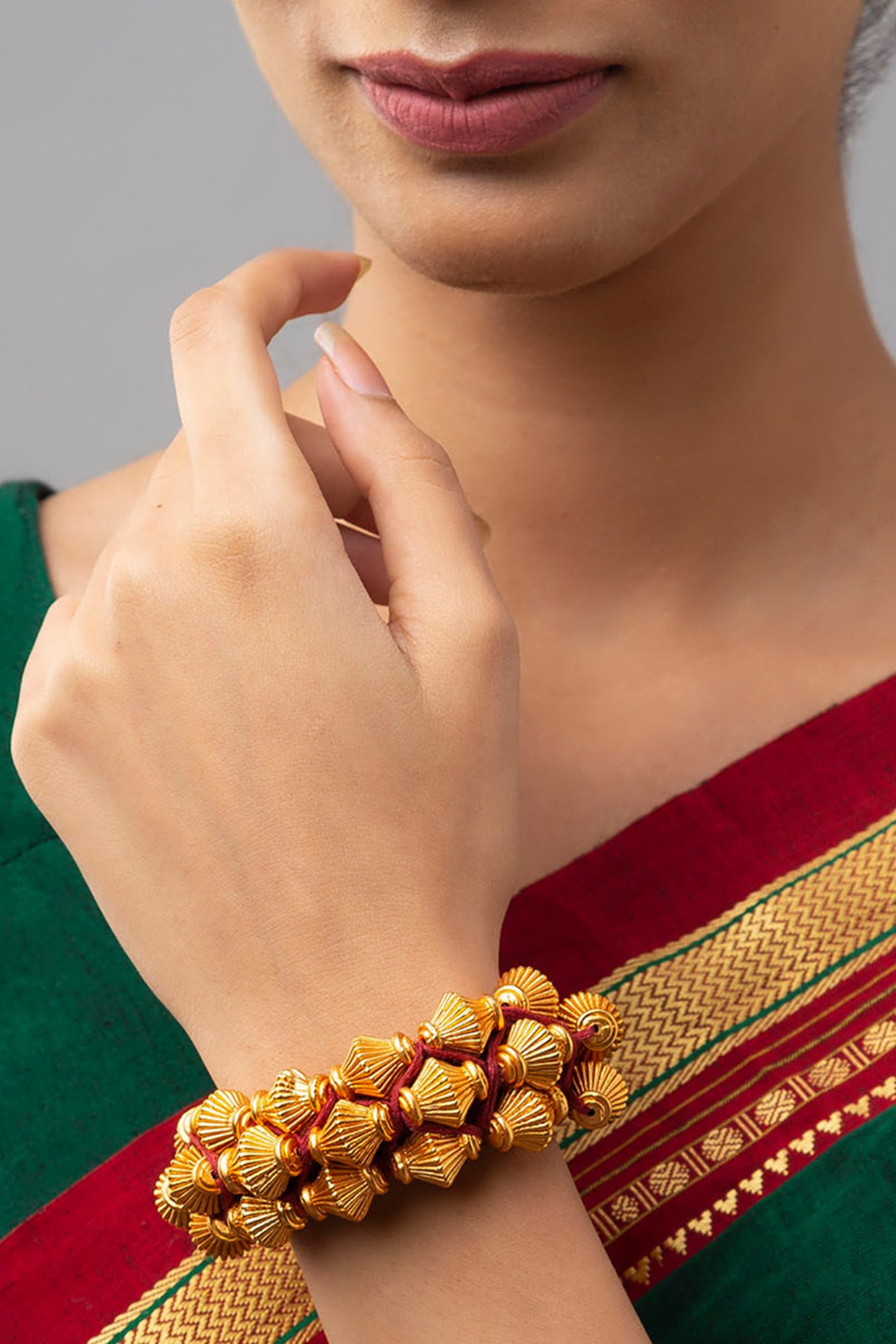 Brilliant Design With Diamond Designer Gold Plated Bracelet For Lady – Soni  Fashion®
