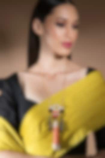 Gold Finish Coral Beads Necklace by Joules By Radhika at Pernia's Pop Up Shop