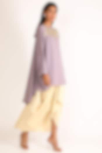 Beige Cowl Skirt by July at Pernia's Pop Up Shop