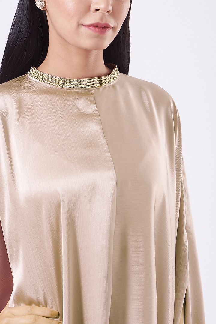 Blush Pink Embellished Cowl Cocoon Vacation Dress by July at Pernia's Pop Up Shop