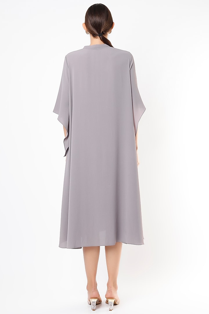 Grey Hand Embroidered Kurta by July at Pernia's Pop Up Shop