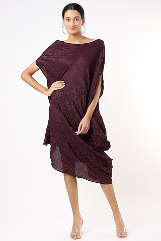 Murasaki Crush Off-Shoulder Dress by July