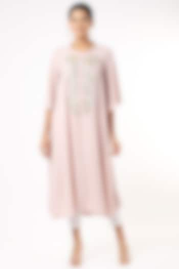 Light Pink Embroidered Kurta by July at Pernia's Pop Up Shop