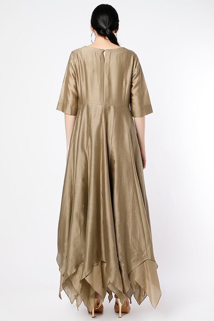 Chicory Chanderi Wedding Anarkali Set by July at Pernia's Pop Up Shop