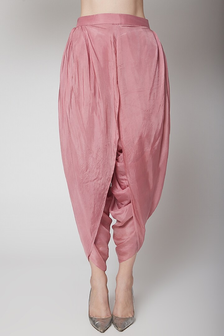 Dark Onion Pink Embellished Cape Set by Jade by Ashima at Pernia's Pop Up Shop