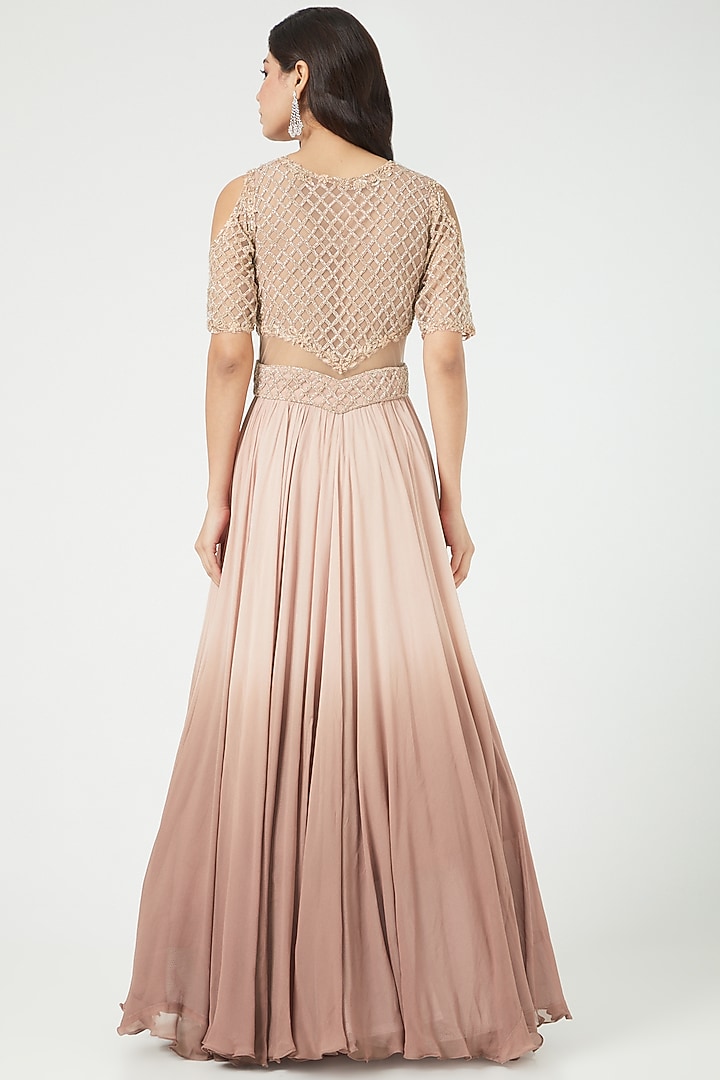 Light Wine Ombre Skirt Set by Jade by Ashima at Pernia's Pop Up Shop