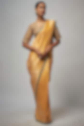 Yellow Banarasi Bridal Saree Set by Jayanti Reddy at Pernia's Pop Up Shop