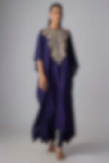 Purple Silk Kaftan Set by Jayanti Reddy at Pernia's Pop Up Shop