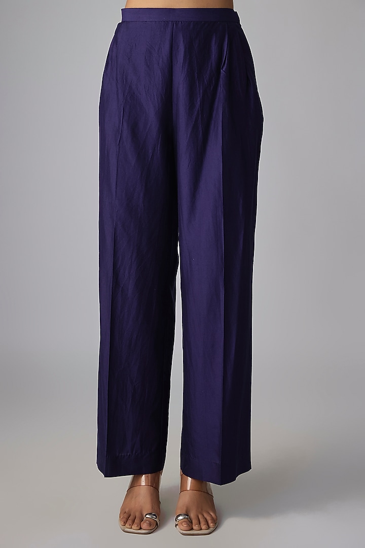 Purple Silk Kaftan Set by Jayanti Reddy at Pernia's Pop Up Shop