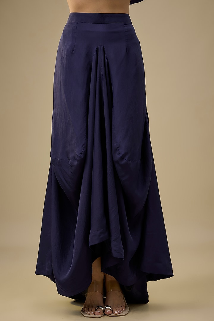 Purple Silk Zardosi Embroidered Cape Set by Jayanti Reddy at Pernia's Pop Up Shop