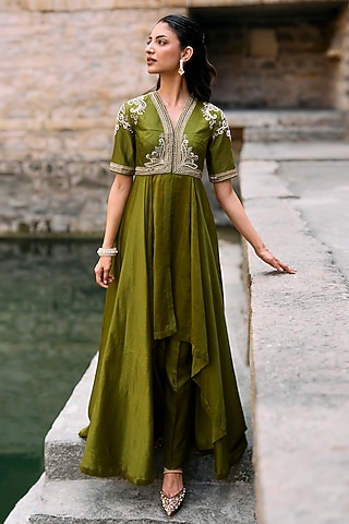 green anarkali dress Shop Designer fa26-kids-drop1