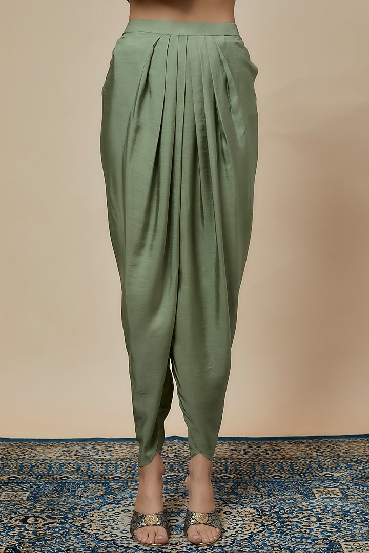 Navy Blue Silk Zari Embroidered Tunic Set by Jayanti Reddy at Pernia's Pop Up Shop