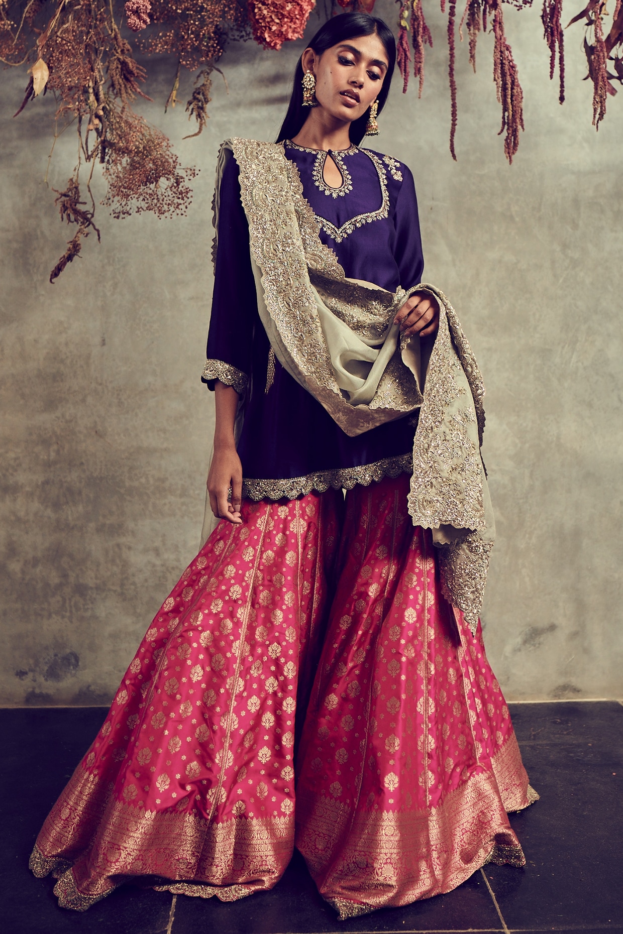 banarsi sharara suit design