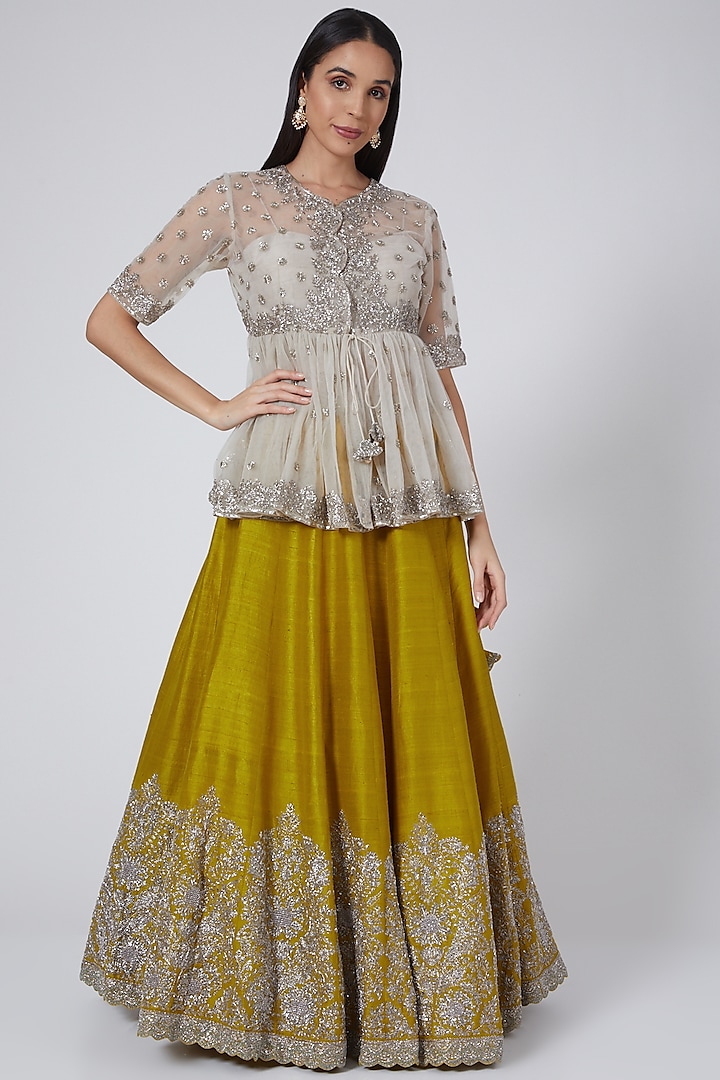 lehenga with zardosi work