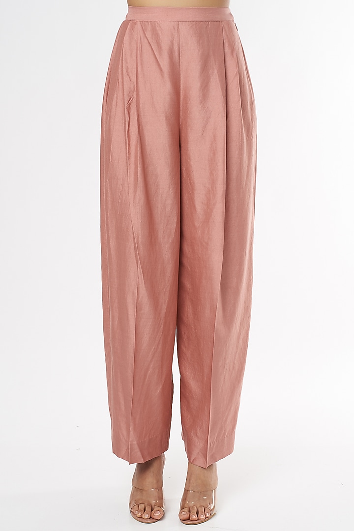 Blush Pink Embroidered Kaftan Set by Jayanti Reddy at Pernia's Pop Up Shop