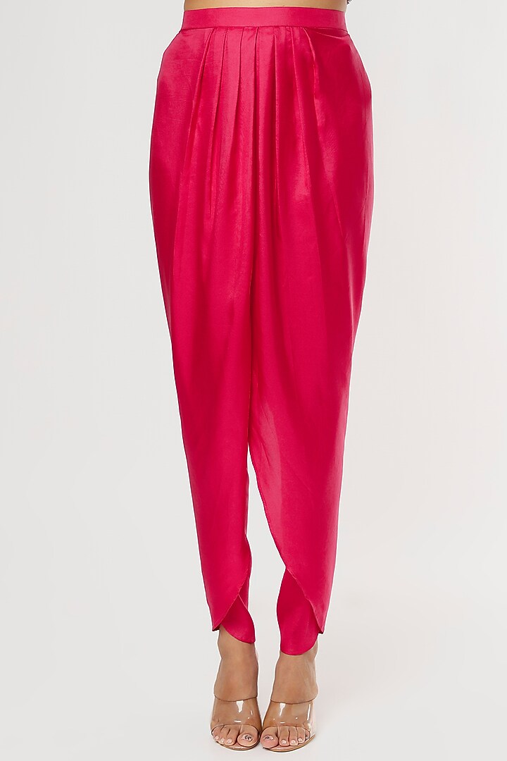 Red Embroidered Tunic Set by Jayanti Reddy at Pernia's Pop Up Shop
