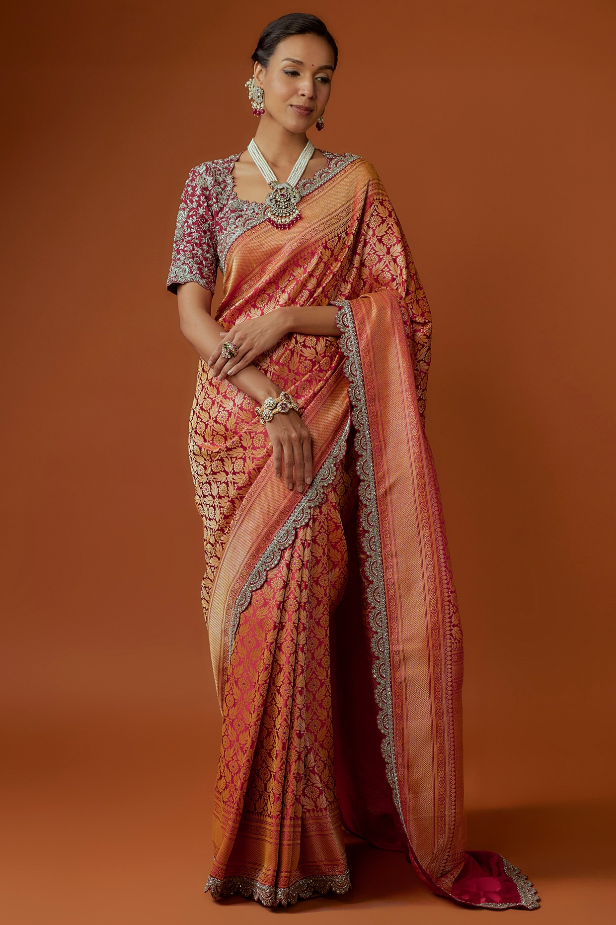 Womens Peshwai Belgaum Nauvari Saree ( Free , Yellow ) - Sarees - Shalgar,  , Pune, Maharashtra