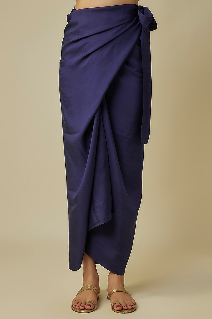 Purple Silk Zardosi Embroidered Kaftan Set by Jayanti Reddy at Pernia's Pop Up Shop