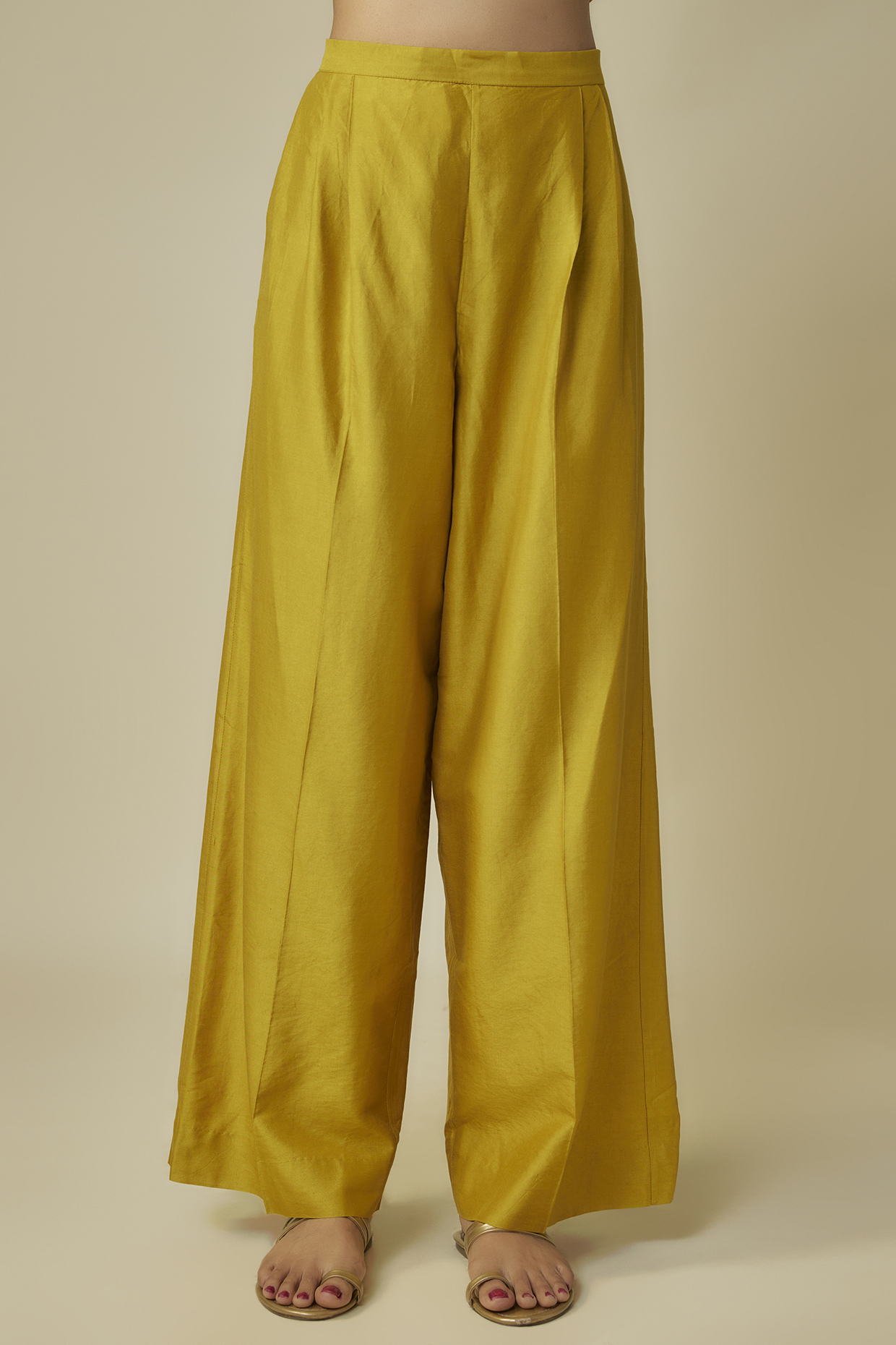 Yellow Silk Zardosi Embroidered Kaftan Set by Jayanti Reddy at Pernia's Pop Up Shop