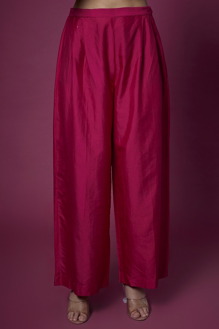 Pink Embroidered Wedding Anarkali Set by Jayanti Reddy at Pernia's Pop Up Shop