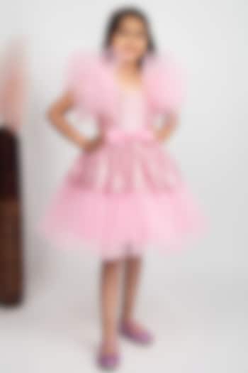 Pink Sequins Dress For Girls by Jelly Jones at Pernia's Pop Up Shop