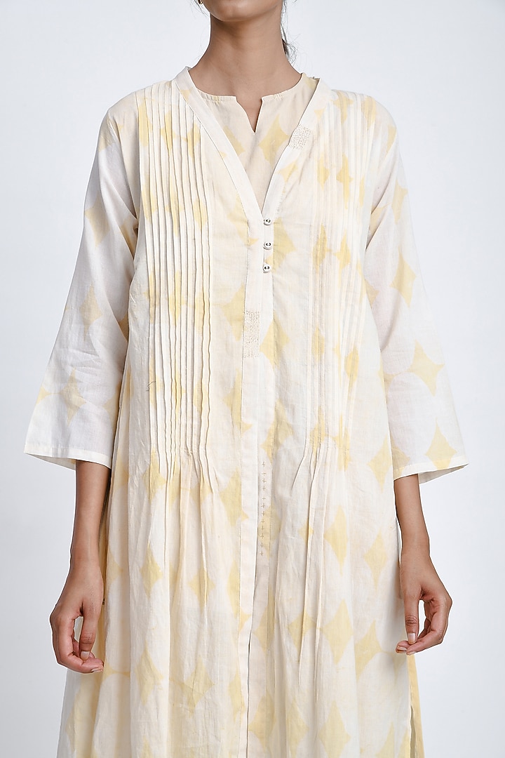 Hay Colored Soft Cotton Printed Co-Ord Set by Jayati Goenka at Pernia's Pop Up Shop