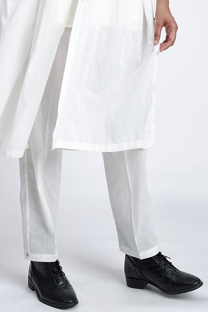 White Soft Cotton Co-Ord Set by Jayati Goenka at Pernia's Pop Up Shop