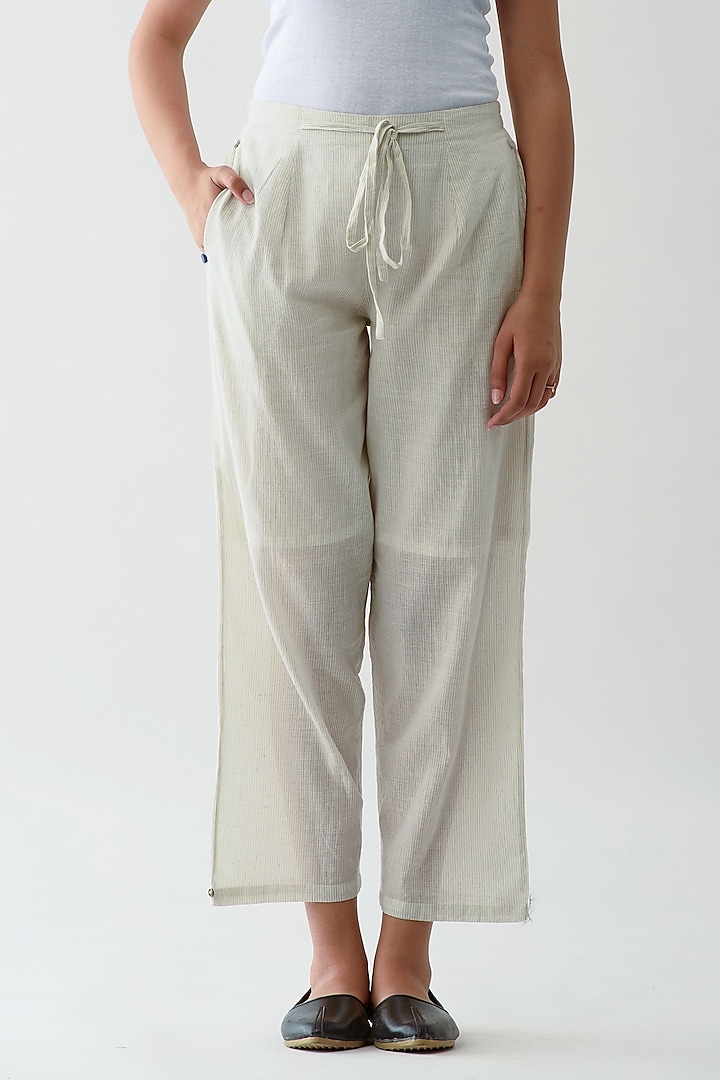 White Pants With Stripes by Jayati Goenka