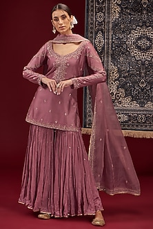 Chinnon Pearl-Embroidered Sharara Set main image 0