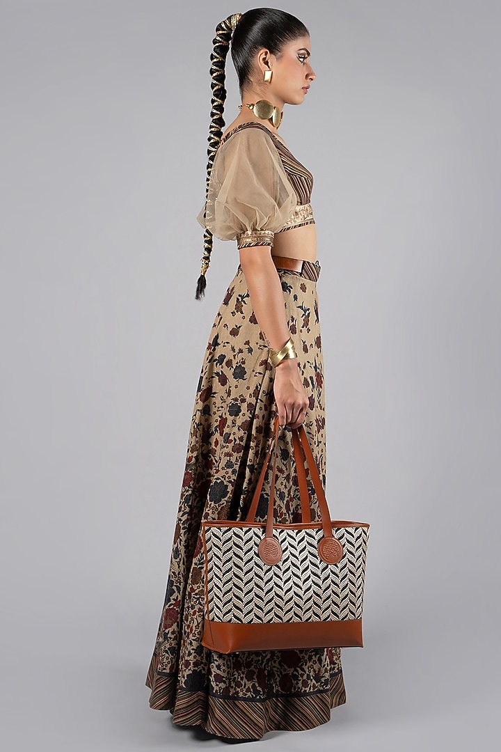 Multi-Colored Tencel Luxe Printed Wedding Sharara Set by JJV.Kapurthala By JJ Valaya at Pernia's Pop Up Shop