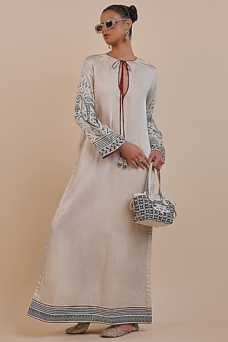 Buy White Linen Kaftan Dress for Women Online from India's Luxury Designers  2026