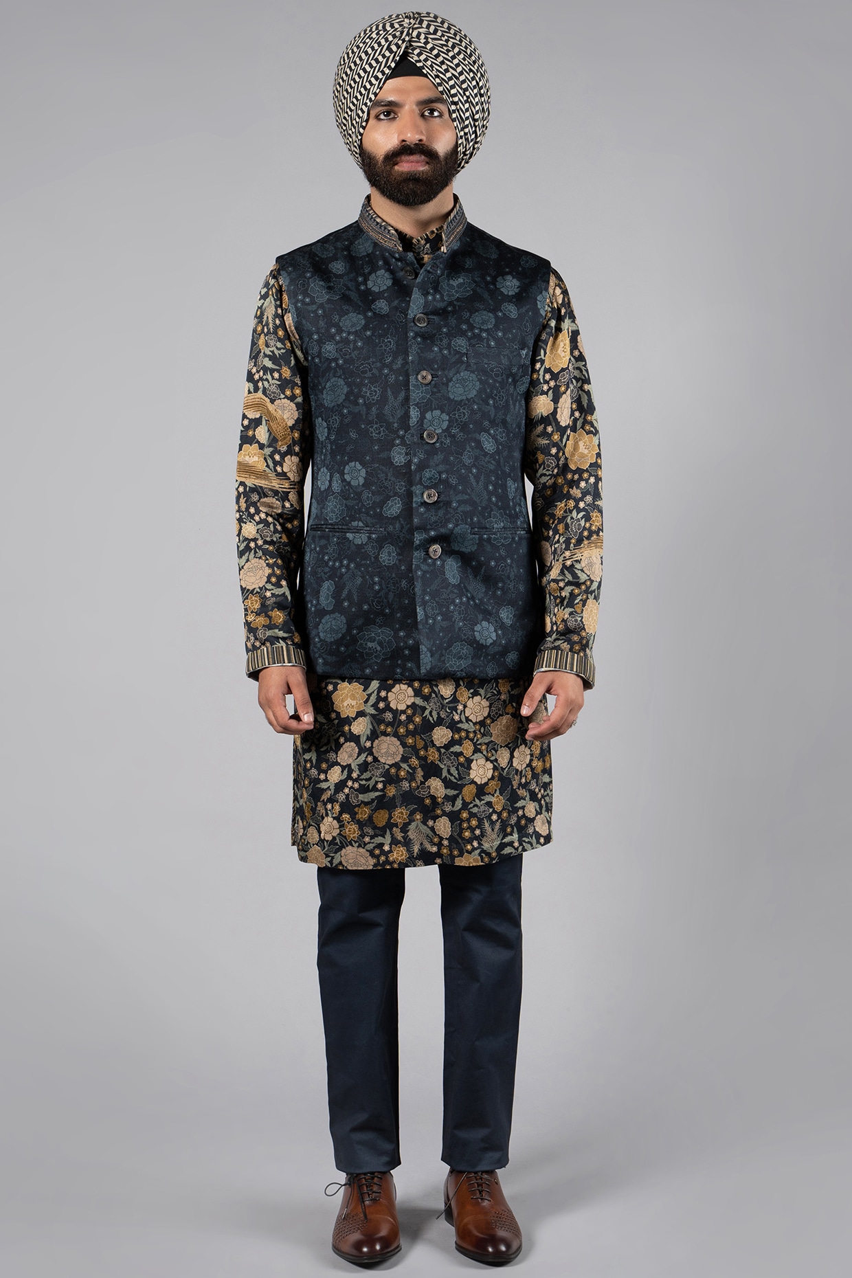 Printed nehru jackets deals online