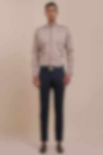 Warm Beige Cotton Wedding Shirt by JJV.Kapurthala By JJ Valaya Men at Pernia's Pop Up Shop