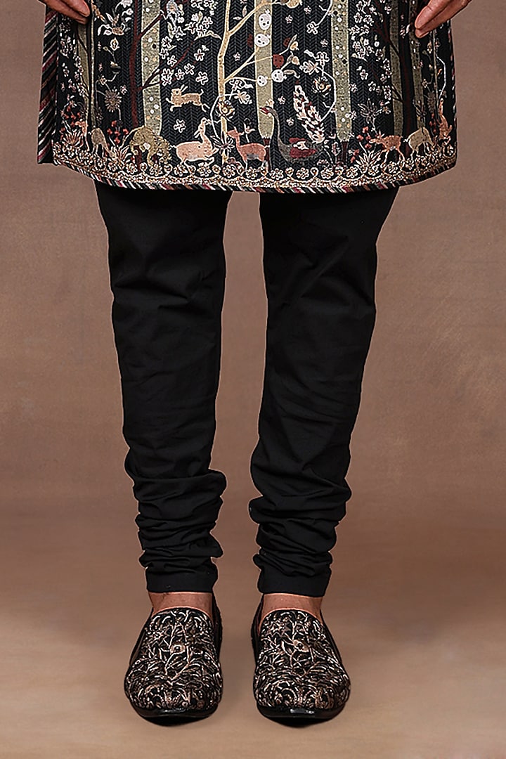 Emerald Ombre Silk Sequins Embroidered Kurta Set by JJ Valaya Men at Pernia's Pop Up Shop
