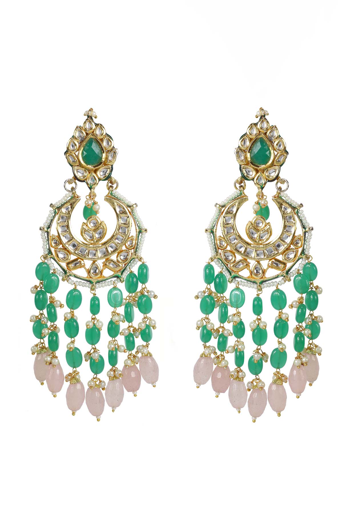 Just Jewellery Buy Polki Necklace Polki Earrings Online 2024