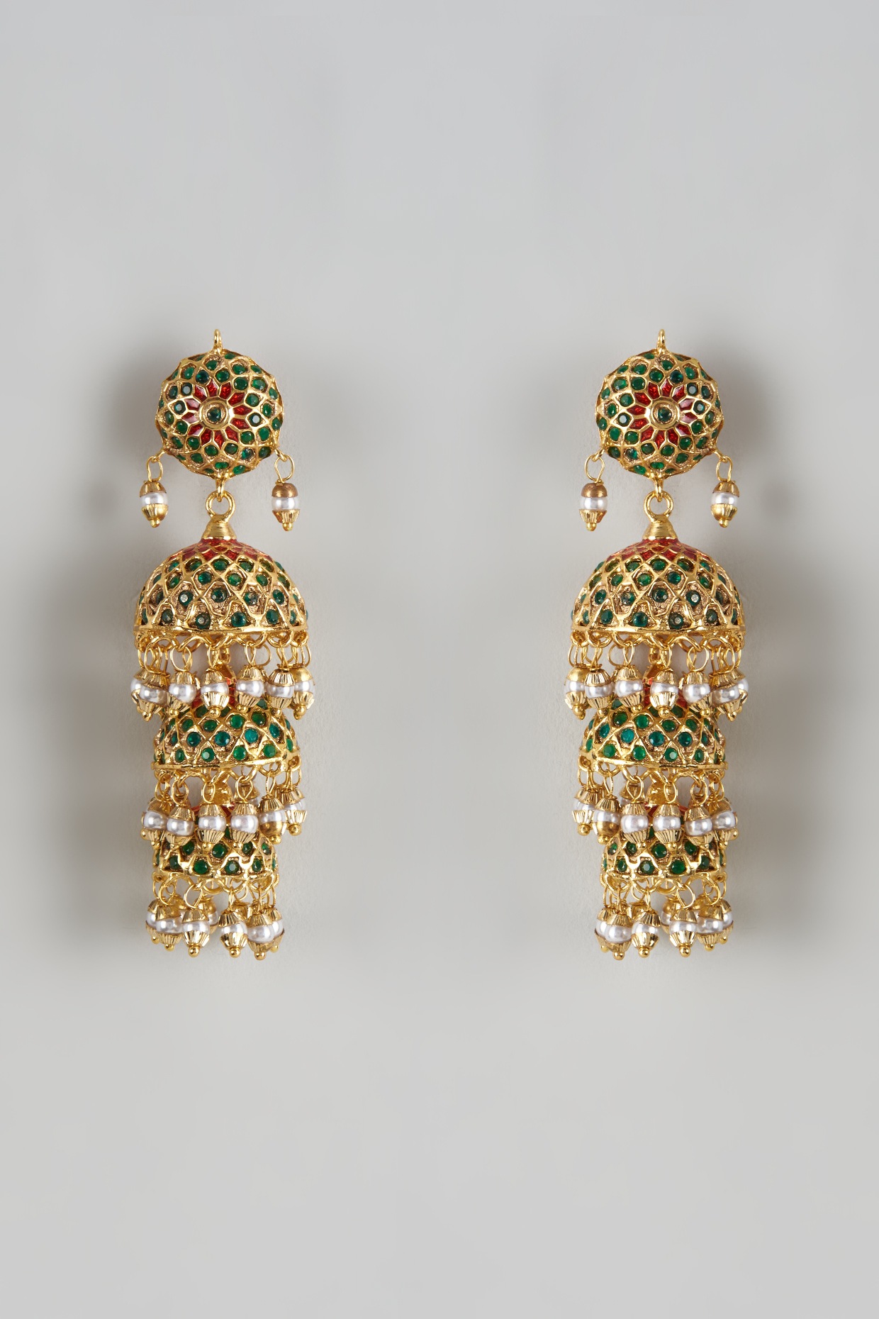 Flipkart.com - Buy MEENAZ South indian Temple Peacock Earrings moti Jhumka  Stylish Party wear design gold Brass, Stone, Metal, Alloy, Copper Jhumki  Earring Online at Best Prices in India